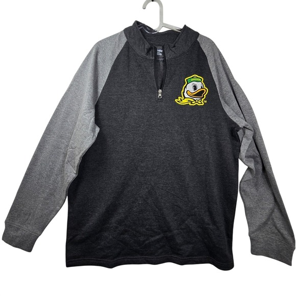 Captivating Other - Oregon‎ Ducks Sweatshirt Large 1/4 Zip Pullover Jacket Ragland NWOT Mens